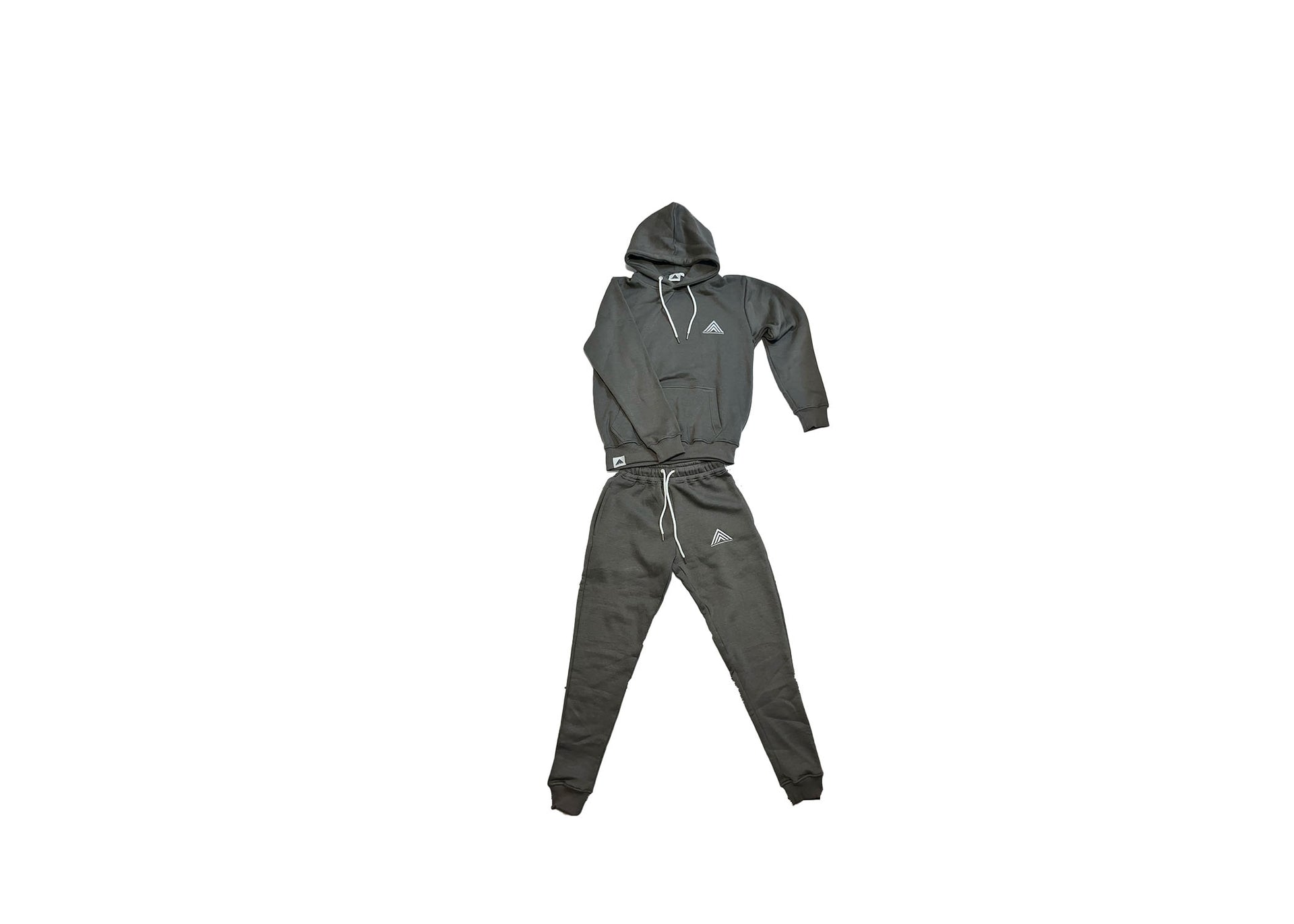 Embroidered Jogger Suit | Gray